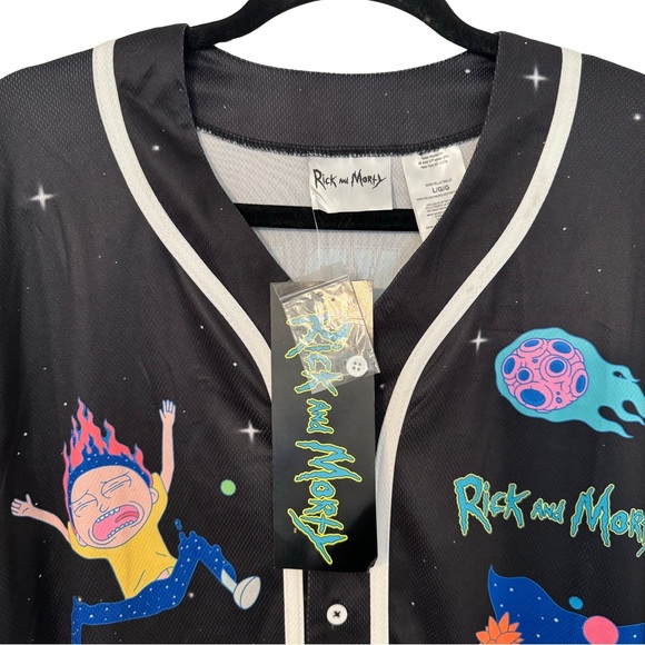 🔥🔥Rick And Morty Trippy Cosmic Baseball Jersey - Picture 8 of 9